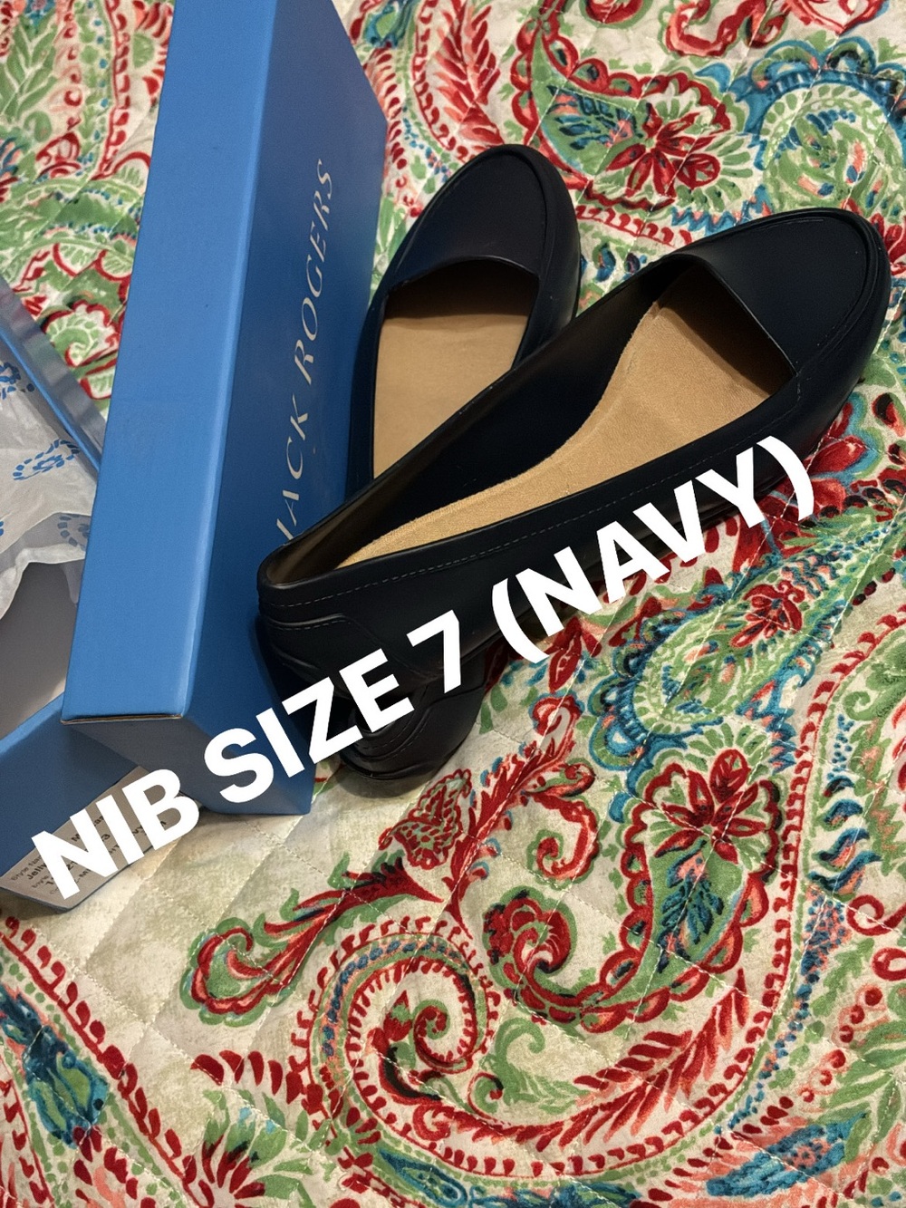 Jack Rogers Navy Jelly Millie Moccasins